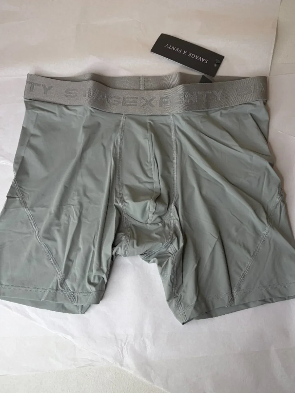 New Savage x Fenty Shadow Fit Boxer Briefs Gray Size M
